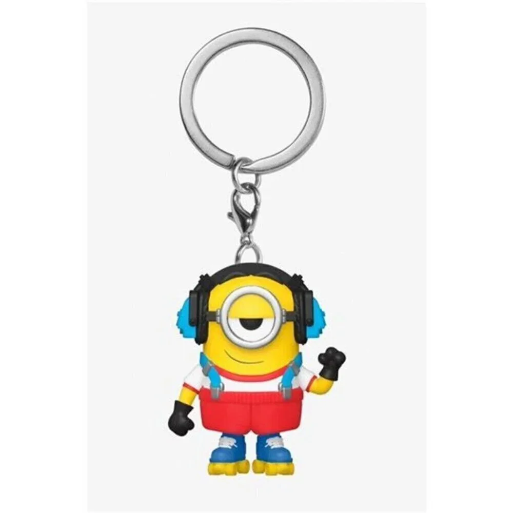 Funko Pop! Keychain: Minions – The Rise of Gru – Roller Skating Stuart new